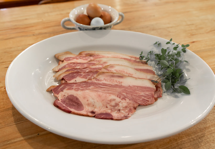 Jowl Bacon - Maple Brown Sugar Cured, Hickory Smoked